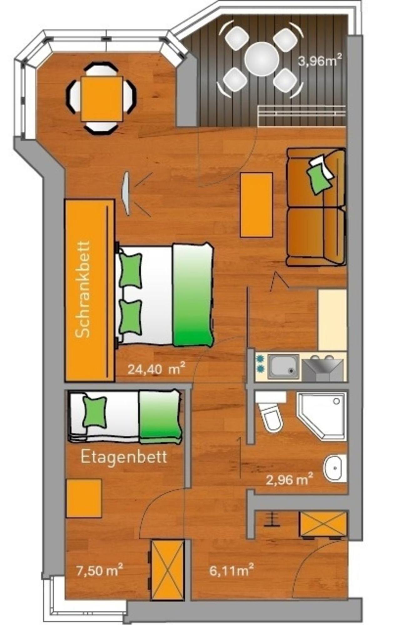 Апартаменти Ancora Marina Haus 1 Nr 03, Typ 1 Нойштадт Екстер'єр фото